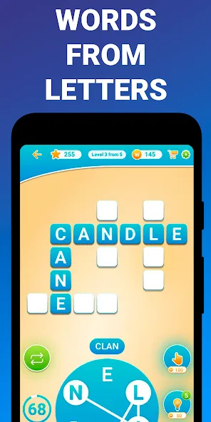 Words from word: Crosswords [МОД Много денег] APK Android Screenshot 4