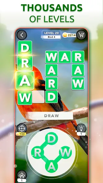 Word Connect - Words of Nature [МОД Много денег] APK Android Screenshot 1