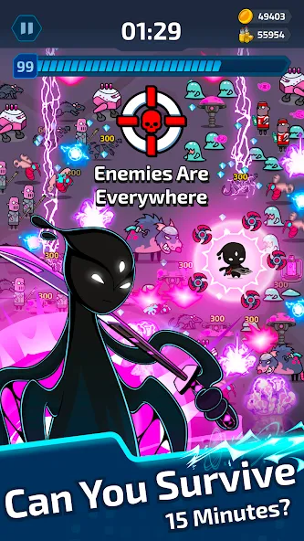 Neon Survivor - Survival Game (Проект Икс) [МОД Все открыто] APK Android Screenshot 3