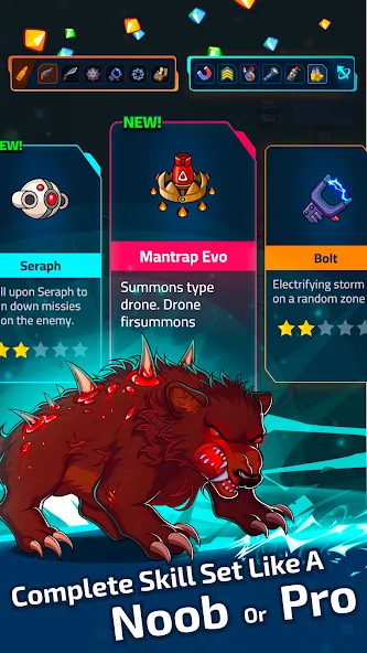 Neon Survivor - Survival Game (Проект Икс) [МОД Все открыто] APK Android Screenshot 4