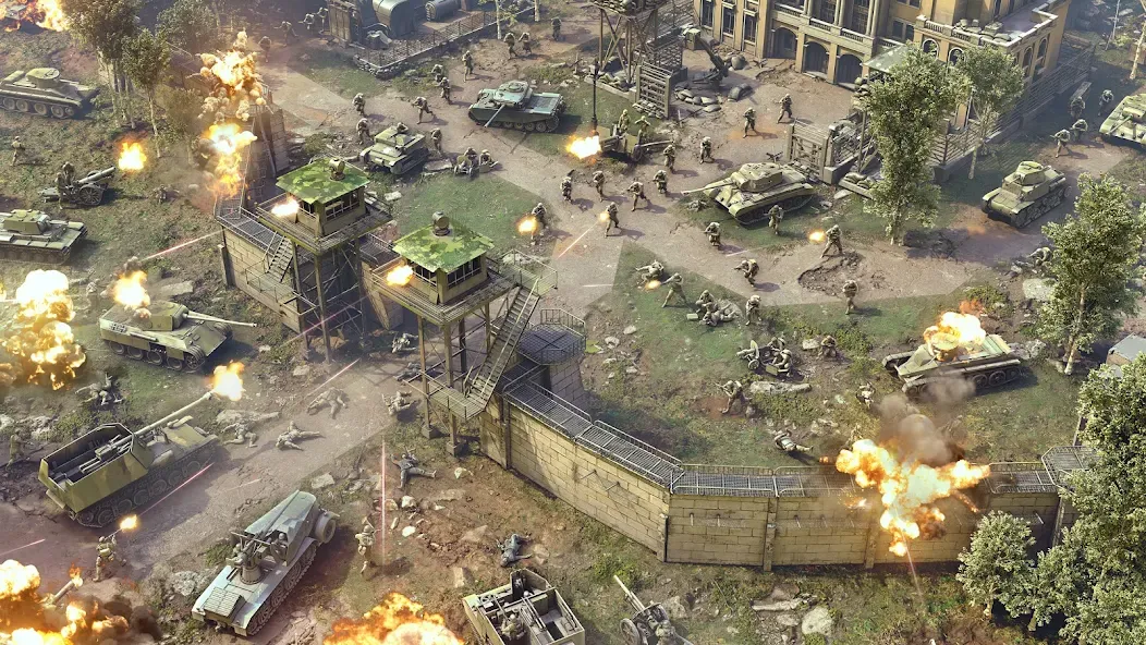 Heroes of Wars: WW2 Battles (2 (Хероэс оф Варс) [МОД Все открыто] APK Android Screenshot 1