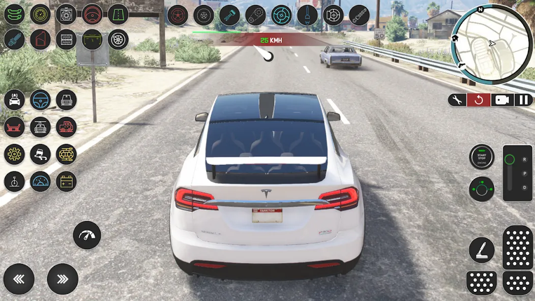 Electric Tesla Model X Driver (Электрический водитель   ) [МОД Много денег] APK Android Screenshot 1