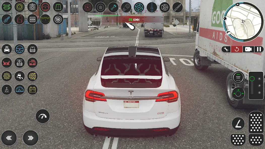 Electric Tesla Model X Driver (Электрический водитель   ) [МОД Много денег] APK Android Screenshot 2
