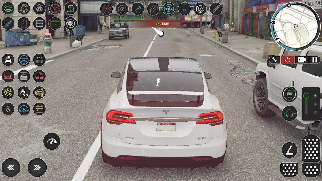 Electric Tesla Model X Driver (Электрический водитель   ) [МОД Много денег] APK Android Screenshot 4